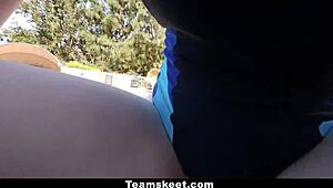 CFNMTeens Ruby Red Banged by Swimming Coach!