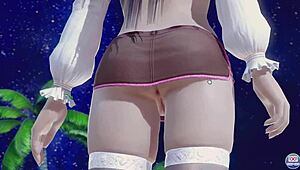 Hey, Look at Nyotengu Teasing Naked on Bed in Close-Up Anime Action! Wanna Join?