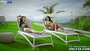 Only3x Lost Brings You Mia Evans And Nilla Black Feasting On Chad’s Huge Cock At Outdoor Party