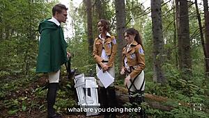 Titan Commander Gets Sucked as Punishment by Us