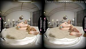 Amanda Clarke's sensual VR solo session of self-pleasure
