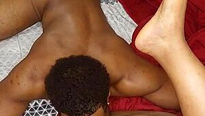 Snap Crackle slams two nuts deep in her shaved pussy