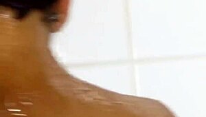 I can't stop touching my hairy black pussy in shower