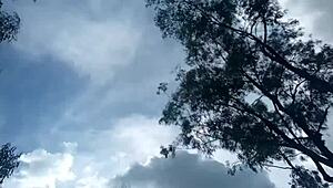 Brunette teen rides neighbor's dick while small girl prepares for anal assfucking in group