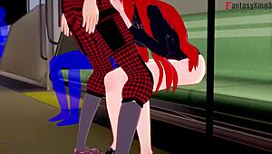 Enjoy cartoon-style blowjob in HD outdoors for free