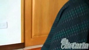 Cute Carla Strips And Fingers Her Pussy