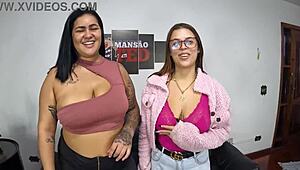 so much crazy stuff at ted's mansion backstage with alessandra lopes, aycha martinelly, and monique bastos... wild! 😜