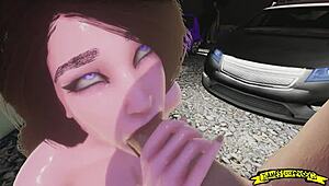 Otoparkta o koca canavar siki ver bana diye yalvarıyor.