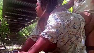 fucking under the public park bridge