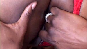 Big ass black queen gets a deep throat blowjob and hard cock pounding