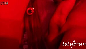 Lonely Girl Consoles Herself With A Toy