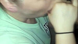 White milf slut sucks big black cock in interracial oral