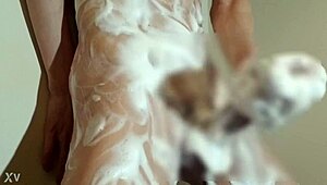 i'm a japanese boy, naked in bath, shaving and masturbating till cum...