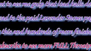 Wednesday addams has her makeup ruined by hardcore balls deep off the bed facefuck with pulsating throatpie