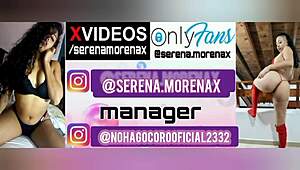 serena morenax playing with her toy