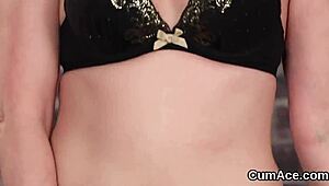 Randy doll in pov blowbang, swapping cum and getting facial 😍