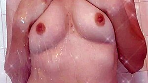 Petite Babe Shows Off In Shower