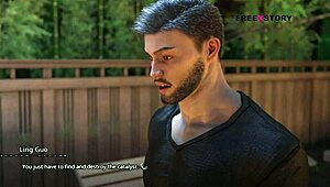 Atlas fucks ling guo in 69 with handjob and reverse cowgirl