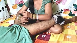 Desi big boobs bhabhi giving oily massage, wow!