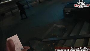 I picked up a tattooed mature woman with short hair for a wild fuck date