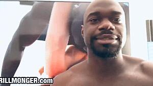 Holly hotwife and thrillmonger show how to place balls right in this interracial creampie session! 😏