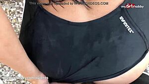 My Dirty Hobby - Outdoor Bath and Quick Teen Fuck