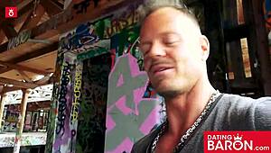 Busty Mia Deepthroats Monster Cock Outdoors