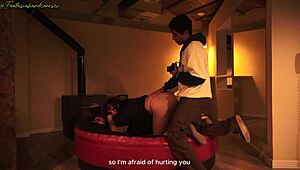 photoshoot turns into hardcore session with stepsister