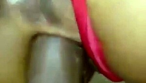 Intense anal and creampie action with curvy black beauty