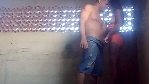 Latina Licks Ass On Terrace For Friend's Husband