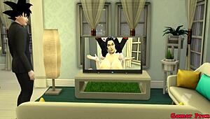 Goku's Wife Milk Fucked Hard by Sons in Anal Netorare Hentai – Emotional Betrayal