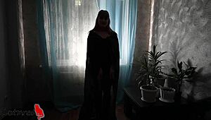 Sweet halloween blowjob in costumes