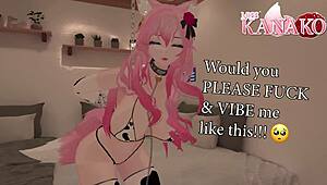 Catgirl gets chained and fucked till she squirts for New Year treat