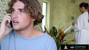 why did he put a condom on his slutty escort during nuru massage?