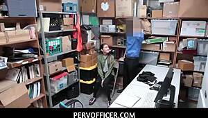 Asian Jade Noir, a hidden cam teen, gets caught by police