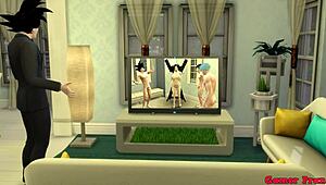 Goku's Wife Milk Fucked Hard by Sons in Anal Netorare Hentai – Emotional Betrayal