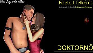Hungarian doctor's erotic roleplay with seductive audio and skilled blowjob