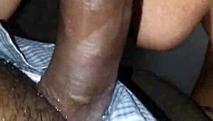 Pretty Blonde Slut Sucks And Licks Monster Black Cock Until Cum