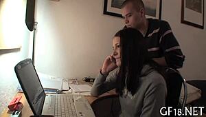 This guy couldn't resist his teen neighbor's tight body