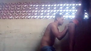 Latina Licks Ass On Terrace For Friend's Husband