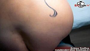 I picked up a tattooed mature woman with short hair for a wild fuck date