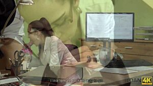 Dialogic Agent says to babe, sex is your only shot to keep this job. No other way out.