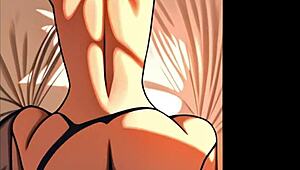 Sexy woman intensely fucked by man in anime hentai ai