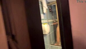 Watch Blonde Prostitute Masturbate In Bathroom POV!