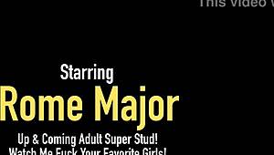 big boobed cougar aria khaide gives rome major a sloppy public blowjob