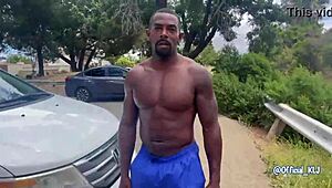 Chubby Wife Jogging in the Park