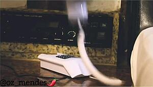 Hotel Waiter Barebacks Brazilian Guest