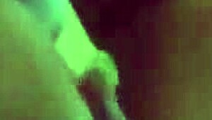 Chubby teen in fishnets playing with belly 😍