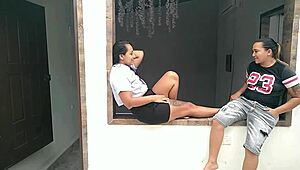 Latina Amateurs Lick Clits in Hotel Room