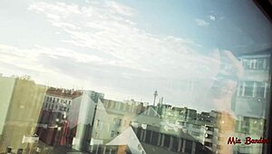 Amateur Couple Fucks And Cums On Window